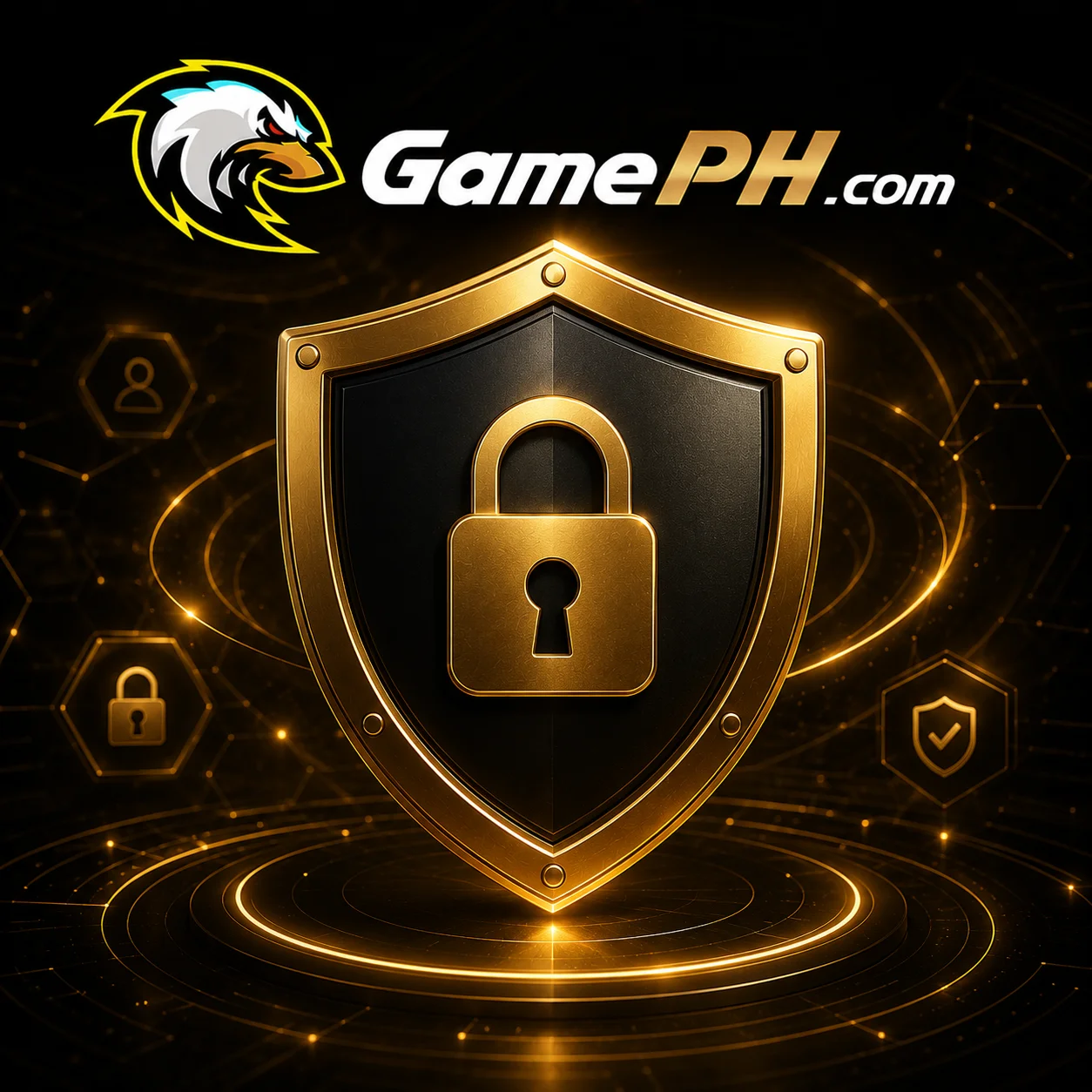 Security shield representing the Privacy Policy and data protection on GamePH.com.